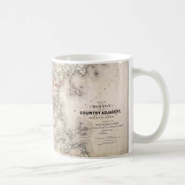 Karte: Boston, 1883 Kaffeetasse (Rechts)