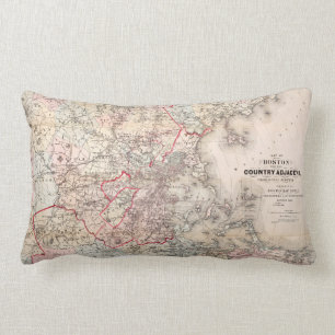 Karte: Boston, 1883 Lendenkissen