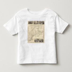 Karte Boston und Maine-Eisenbahn Kleinkind T-shirt