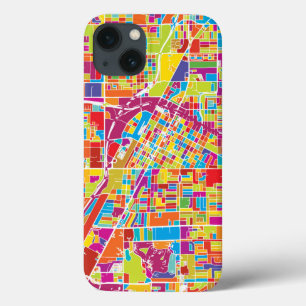 Karte bunten Las Vegass, Nevada iPhone 13 Hülle