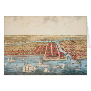 KARTE: CHICAGO, c1857