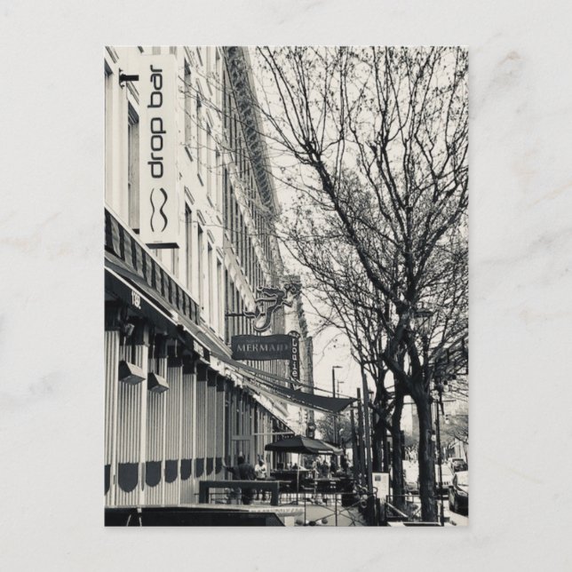 Karte "Cleveland Warehouse District Street Scene" (Vorderseite)