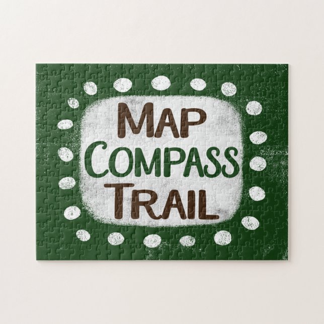 Karte Compass Trail Jigsaw Puzzle (Horizontal)