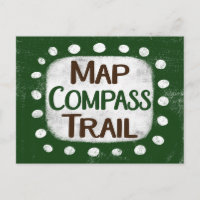 Karte Compass Trail Postkarte
