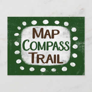 Karte Compass Trail Postkarte