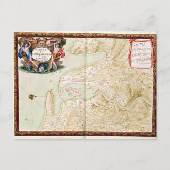 Karte Concarneau (Vorderseite)