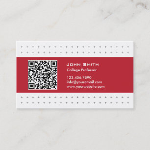 Karte cooler QR Code-rote