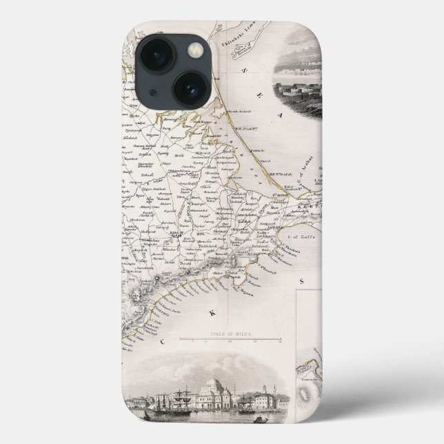 KARTE: CRIMEA, c1855 Case-Mate iPhone Hülle (Rückseite)