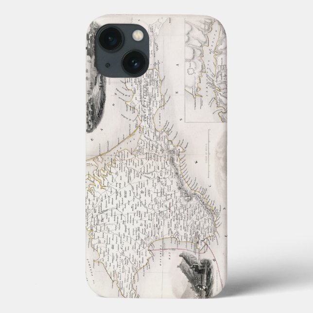 KARTE: CRIMEA, c1855 Case-Mate iPhone Hülle (Rückseite)