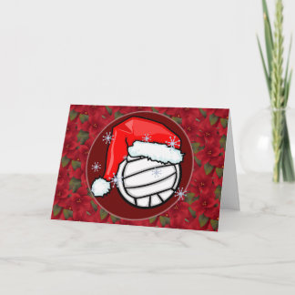 Karte - Dekorative Santa Volleyball