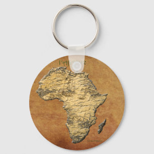 Karte der AFRICA-Paketsammlung Schlüsselanhänger