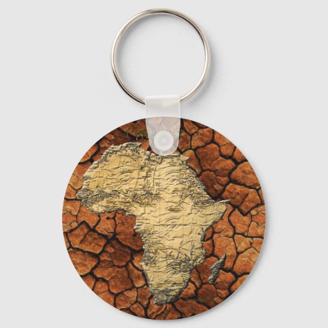 Karte der AFRICA Parched Earth Collection Schlüsselanhänger (Vorderseite)