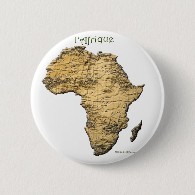 Karte der AFRICA-Serie Button (Vorderseite)