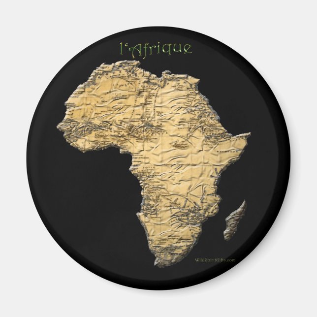 Karte der AFRICA-Serie Magnet (Vorne)