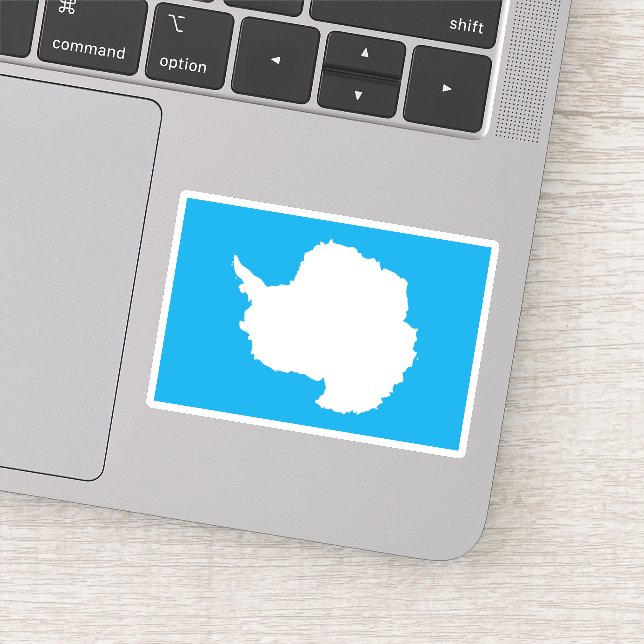 Karte der Antarktis Aufkleber (Detail)