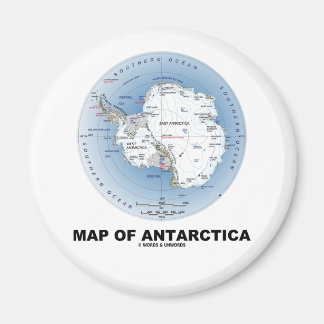 Karte der Antarktis (Geografie) Magnet