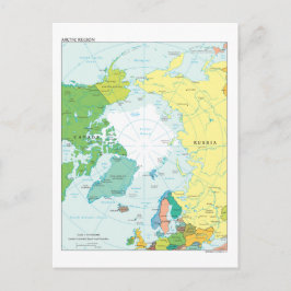 Karte der arktischen Region