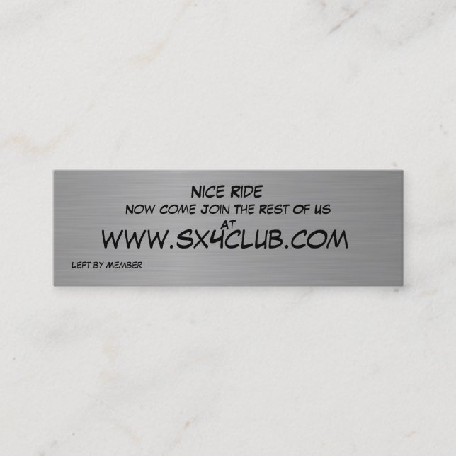 Karte der Aufklärer-SX4 (Vorderseite)