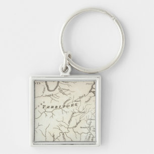 Karte der Back Settlements Schlüsselanhänger