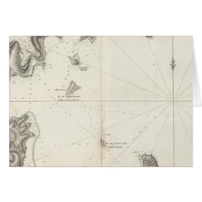 Karte der Baie de Castries (Vorderseite (Horizontal))