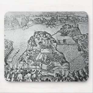 Karte der Belagerung von Malta im Jahre 1565 Mousepad