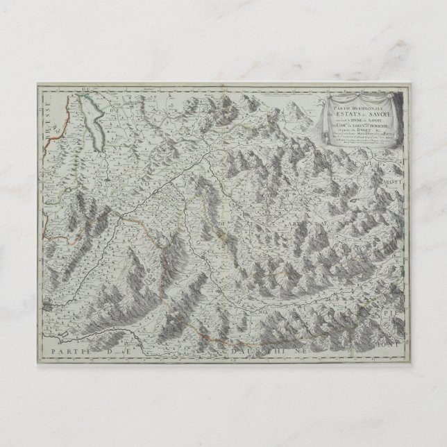 Karte der Berge (Vorderseite)