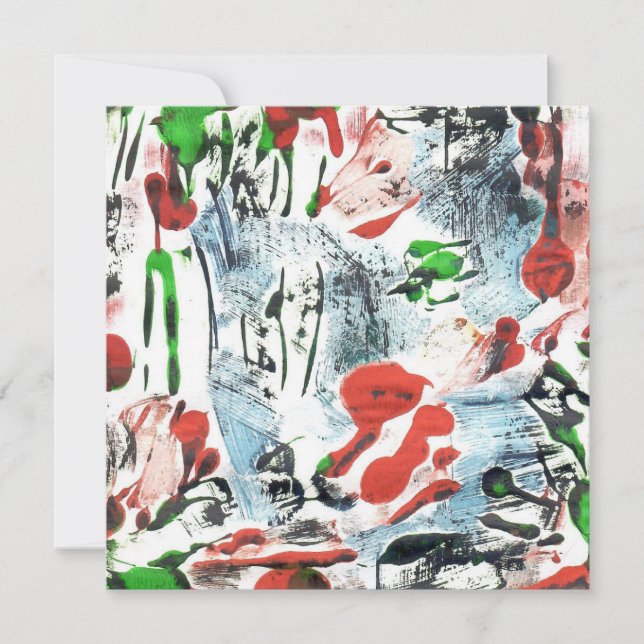 Karte der Bestäuber Gelprint (Vorderseite)