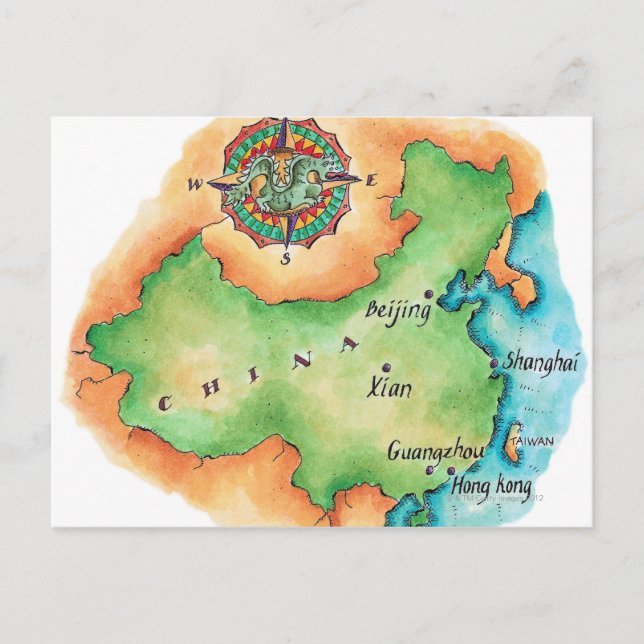 Karte der China (Vorderseite)