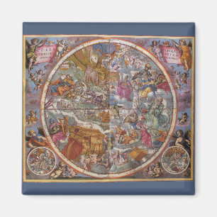 Karte der Christlichen Sternbilder, Südliche Himme Magnet