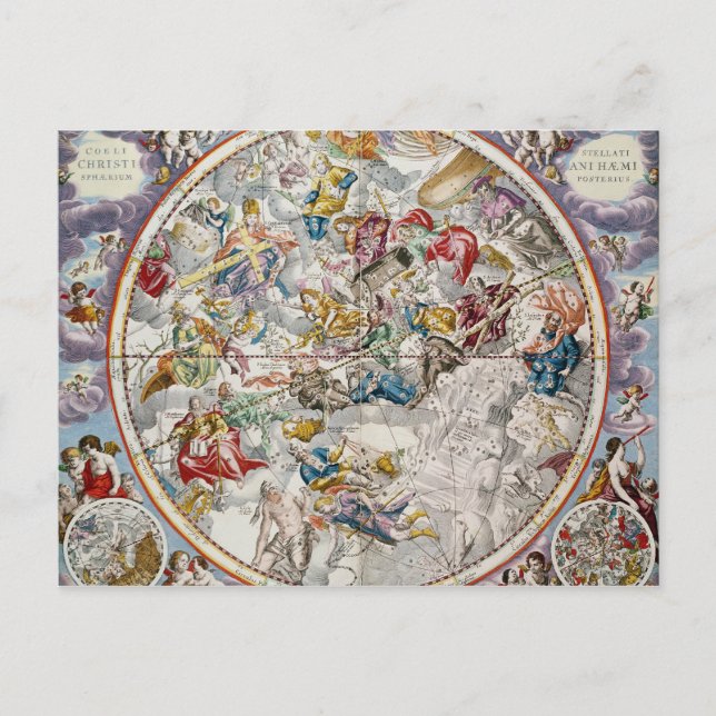 Karte der Christlichen Sternbilder, wie dargestell (Vorderseite)