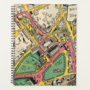 Karte der Coronation Route, London, England Planer