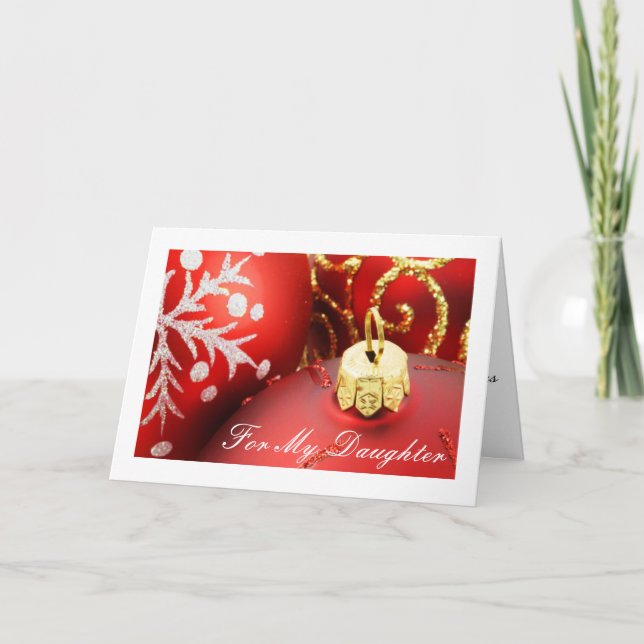 Karte der Diva Weihnachtsfür Töchter (Vorderseite)