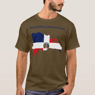 Karte der Dominikanischen Republik T-Shirt