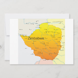 Karte der Einladungen von Simbabwe
