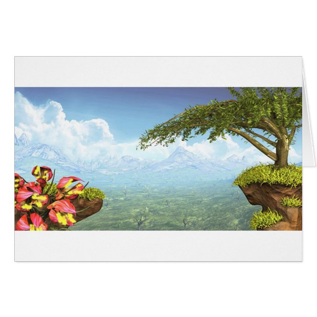 Karte der Fantasie-Landschaft I (Vorderseite (Horizontal))