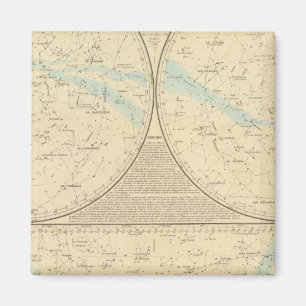 Karte der Feststerne Magnet