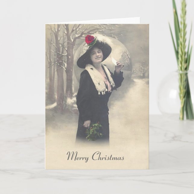 Karte der frohen Weihnachten (Vorderseite)