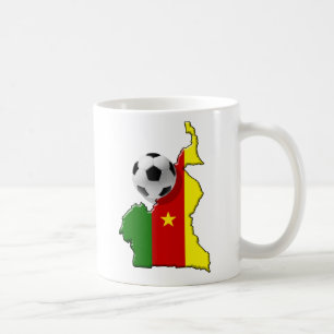 Karte der Fußballgeschenke Kameruns Cameroun Tasse