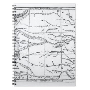 Karte der Goldregion, veröffentlicht 'im Weekly Notizblock