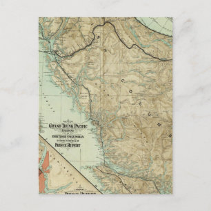 Karte der Grand Trunk Pacific Railway