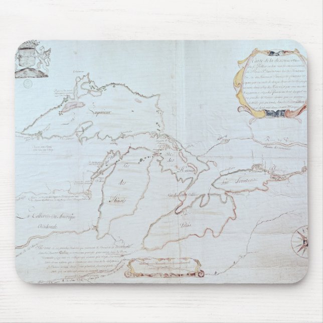 Karte der Great Lakes Mousepad (Vorne)