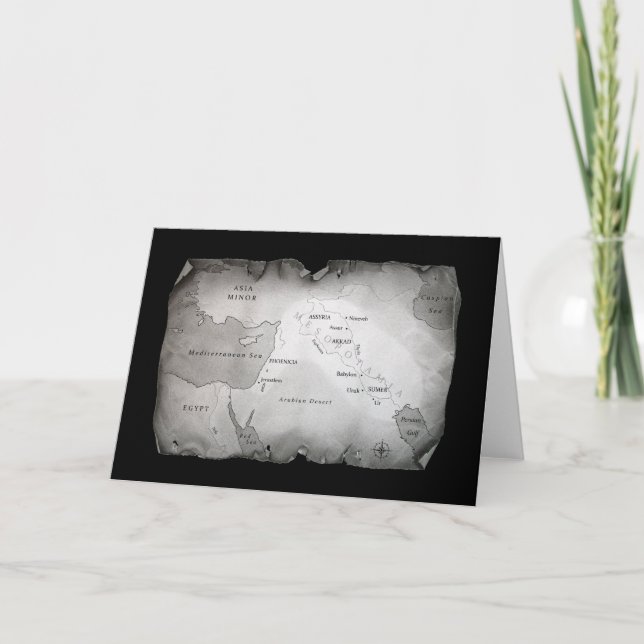 KARTE DER Grußkarte von MESOPOTAMIA (Vorderseite)