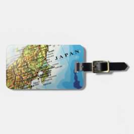 Karte der Hauptstadtsstadt von Japan, Tokyo Gepäckanhänger
