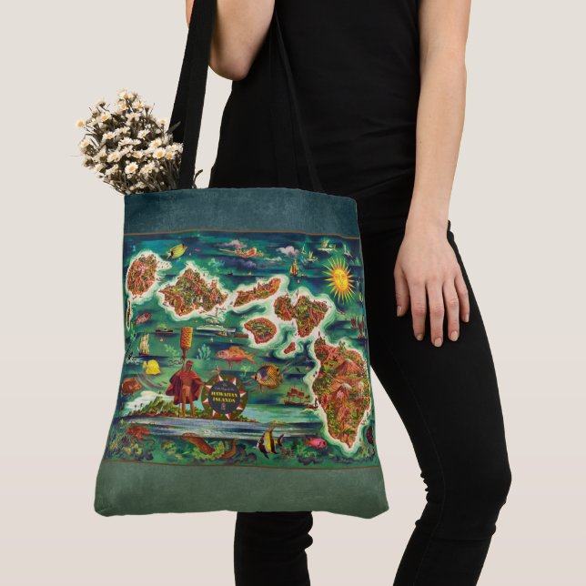 Karte der Hawaiianischen Inseln (Von Nahem)