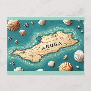 Karte der Insel Aruba