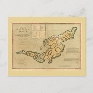 Karte der Insel Bequia (1794)