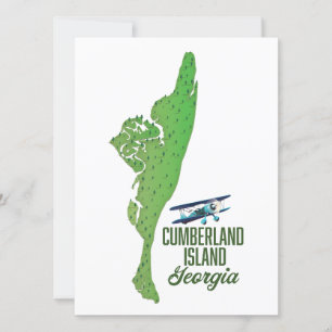 Karte der Insel Cumberland Georgia