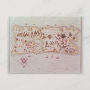 Karte der Insel Puerto Rico, 1599