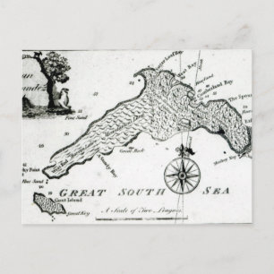 Karte der Insel Südpazifik, 1800