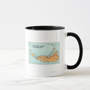 Karte der Insel Tasse